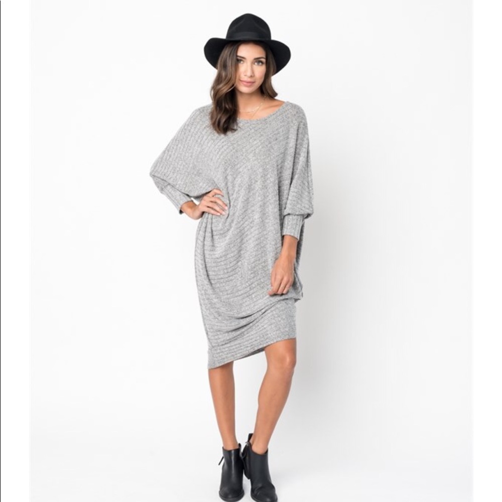 Slouchy sweater dress